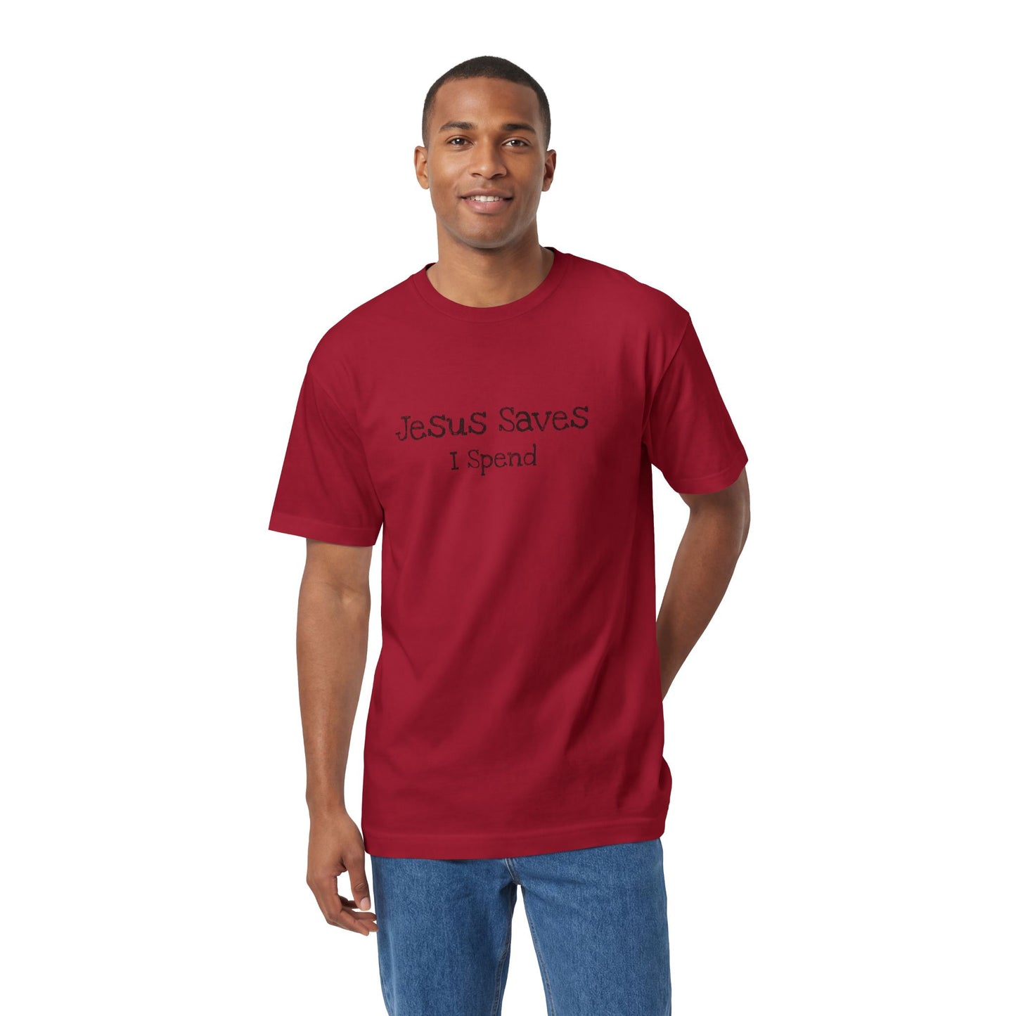 Jesus Saves - I Spend Tee — Funny Christian Faith T-Shirt