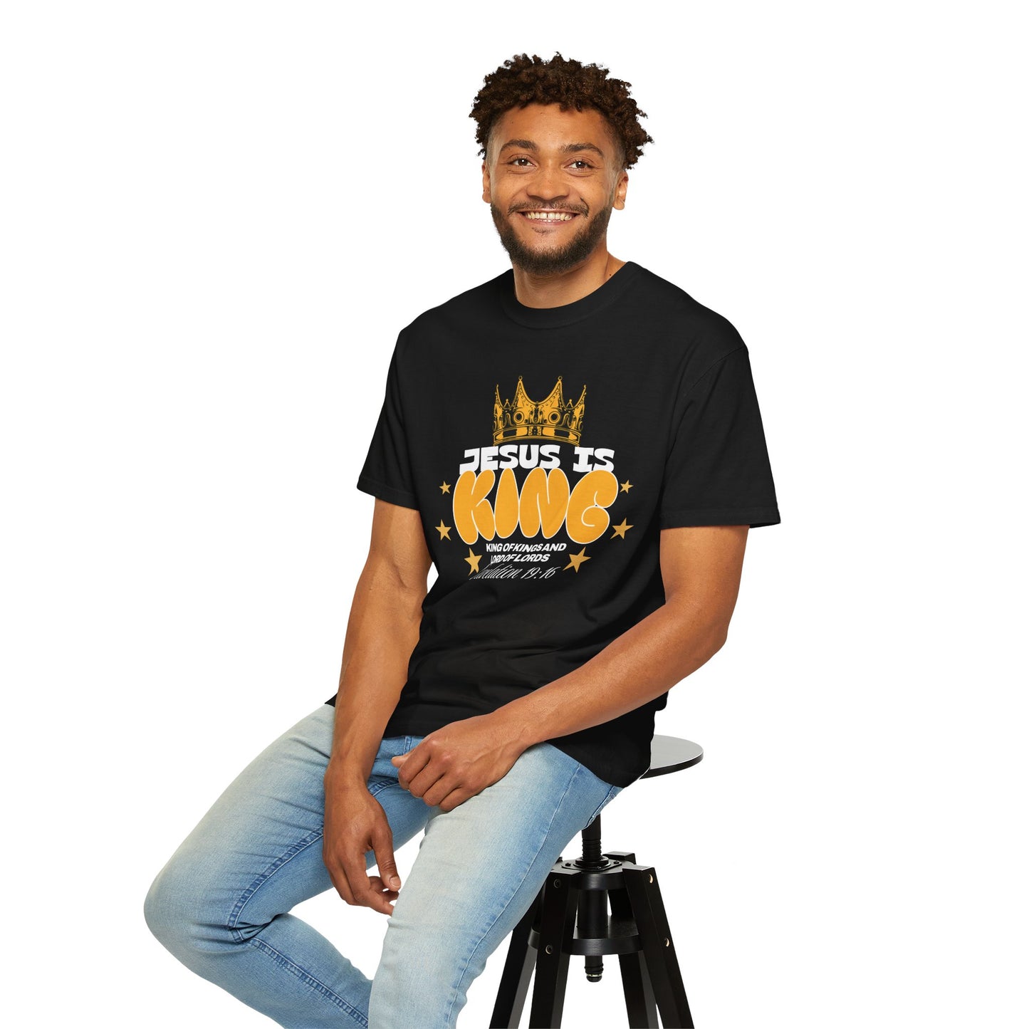 Jesus Is King Garment-Dyed Unisex T-shirt