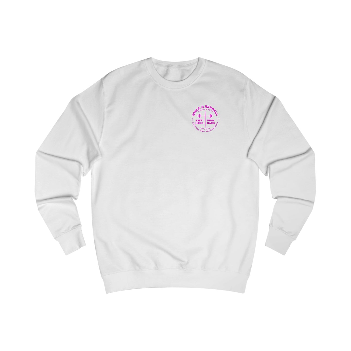 Bible & Barbell Crewneck Sweatshirt - Faith & Fitness Sweatshirt, Unisex Gym Apparel, Christian Workout Gear, Motivational Fitness Clothing, Spiritual