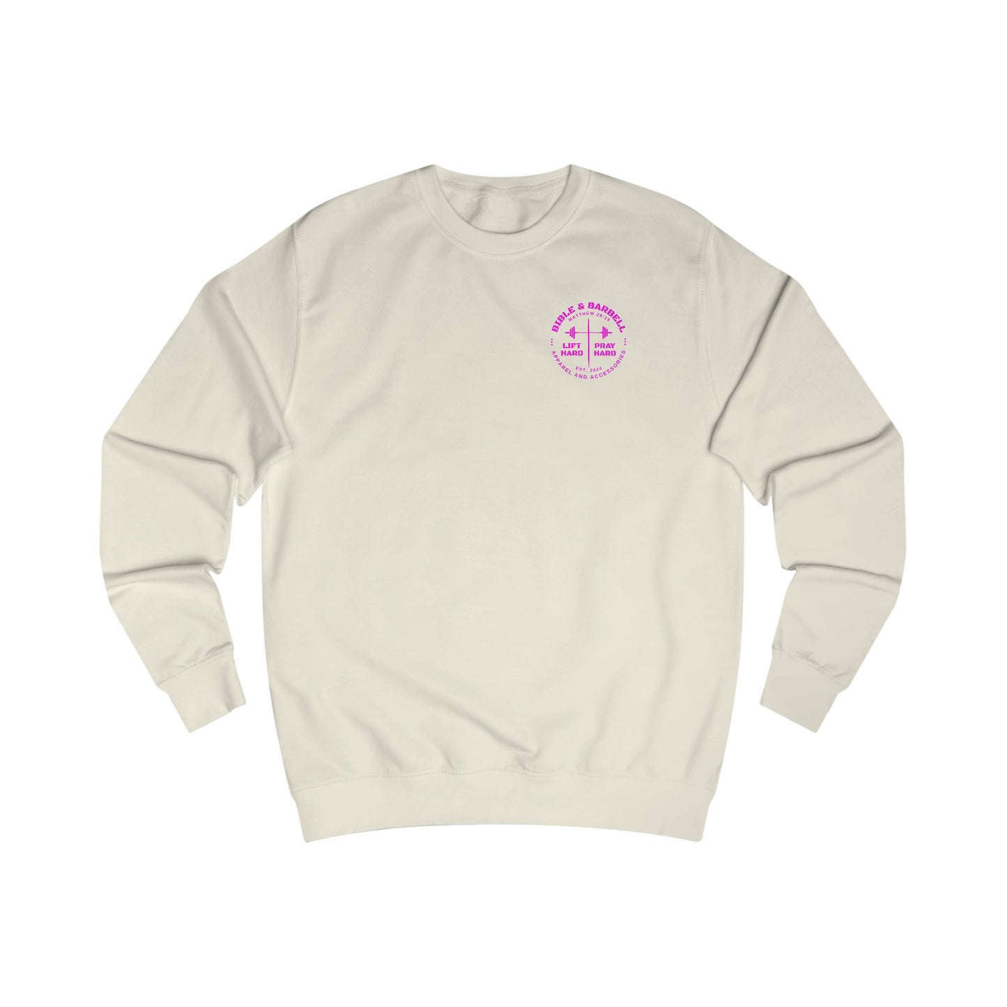 Bible & Barbell Crewneck Sweatshirt - Faith & Fitness Sweatshirt, Unisex Gym Apparel, Christian Workout Gear, Motivational Fitness Clothing, Spiritual
