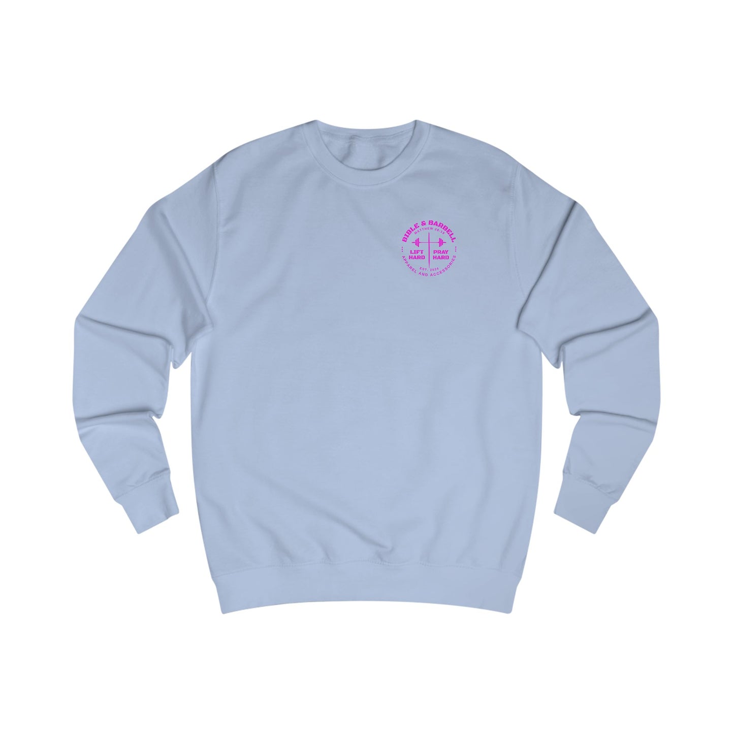 Bible & Barbell Crewneck Sweatshirt - Faith & Fitness Sweatshirt, Unisex Gym Apparel, Christian Workout Gear, Motivational Fitness Clothing, Spiritual