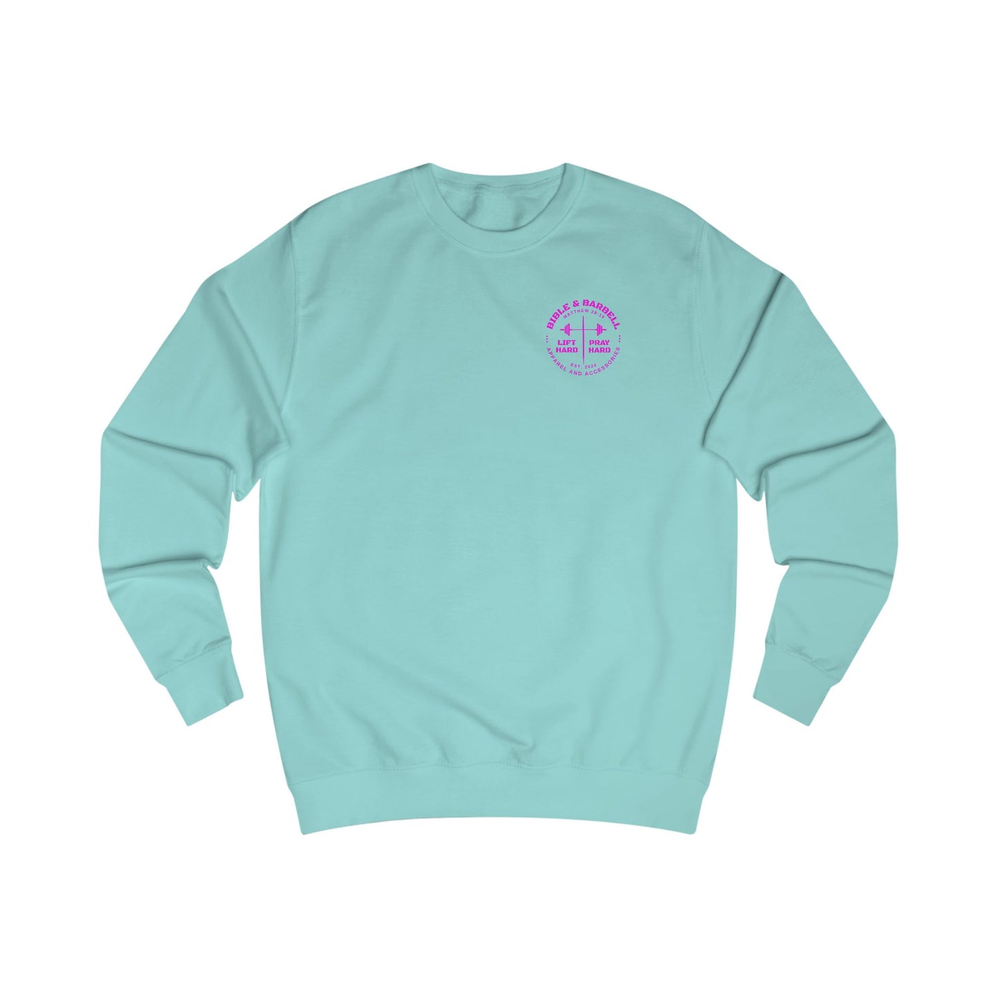 Bible & Barbell Crewneck Sweatshirt - Faith & Fitness Sweatshirt, Unisex Gym Apparel, Christian Workout Gear, Motivational Fitness Clothing, Spiritual
