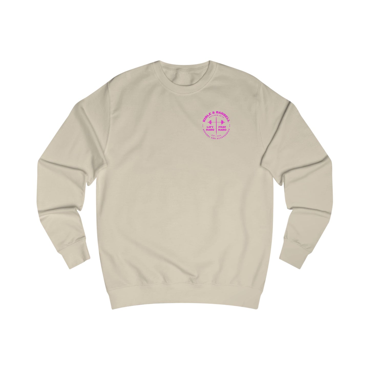 Bible & Barbell Crewneck Sweatshirt - Faith & Fitness Sweatshirt, Unisex Gym Apparel, Christian Workout Gear, Motivational Fitness Clothing, Spiritual