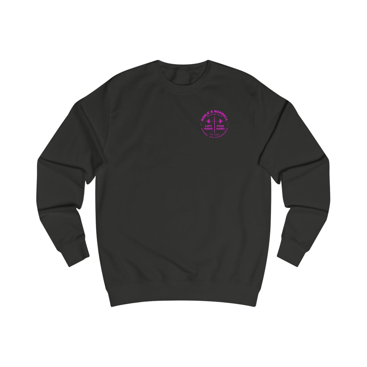 Bible & Barbell Crewneck Sweatshirt - Faith & Fitness Sweatshirt, Unisex Gym Apparel, Christian Workout Gear, Motivational Fitness Clothing, Spiritual