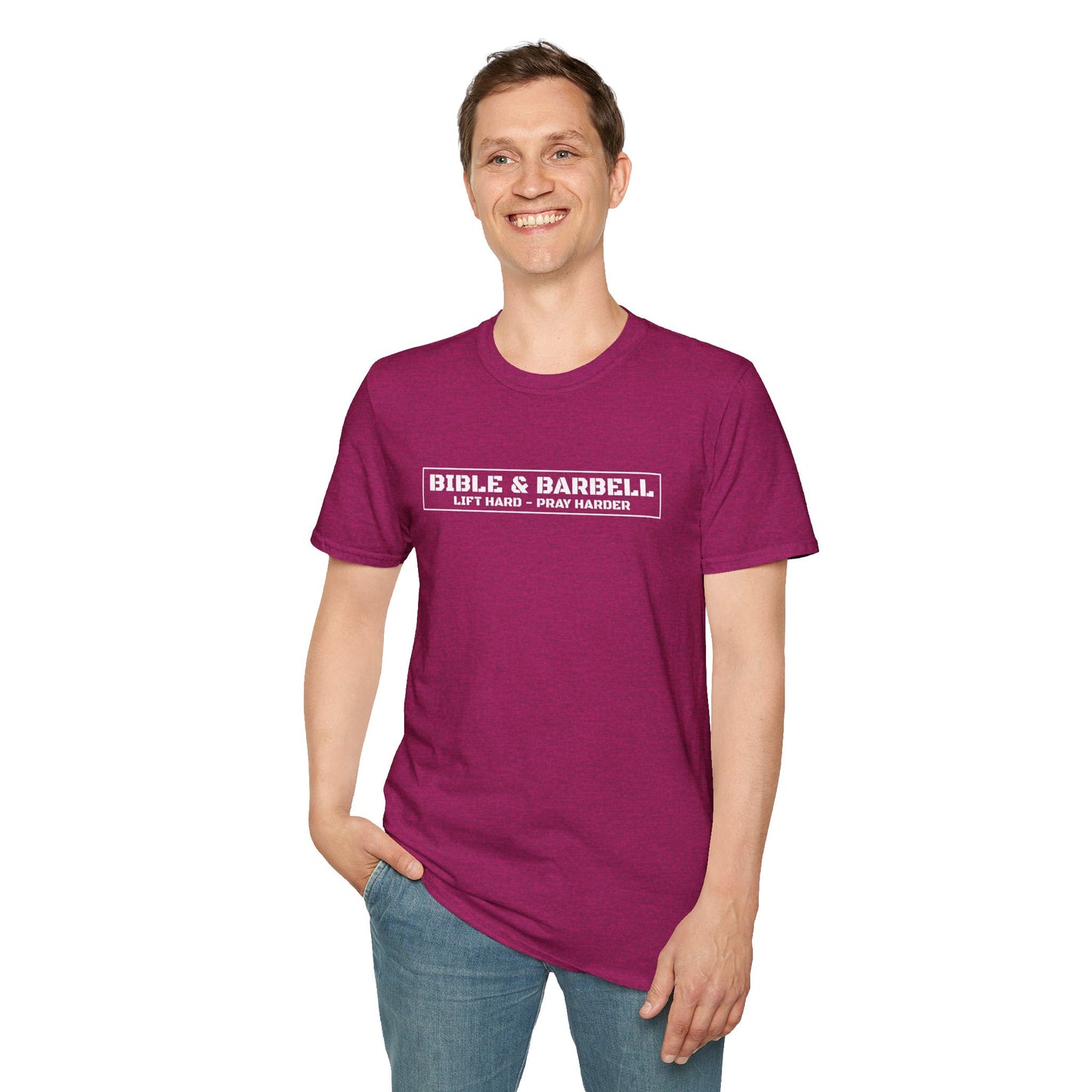 Bible & Barbell Logo Unisex Softstyle T-Shirt