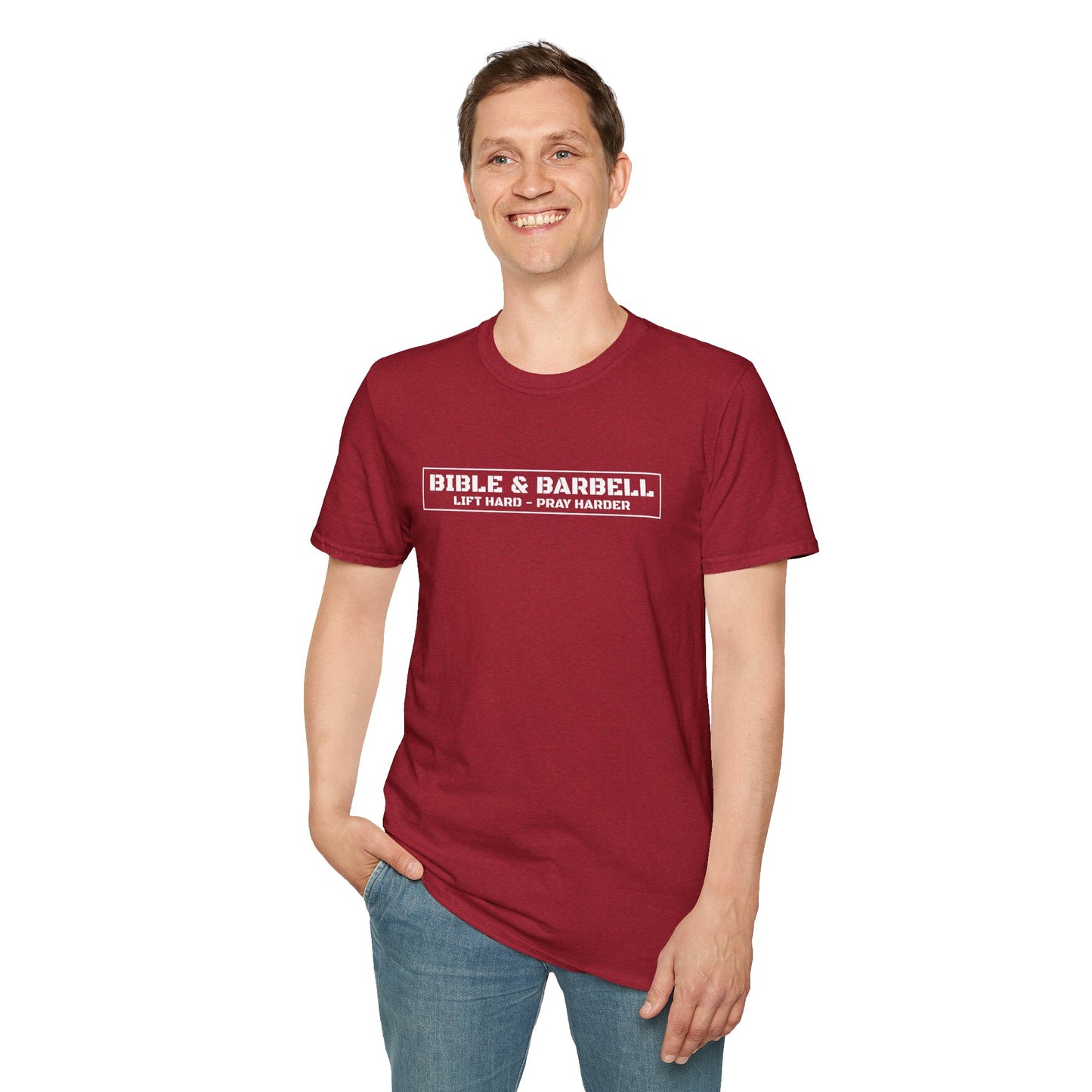 Bible & Barbell Logo Unisex Softstyle T-Shirt