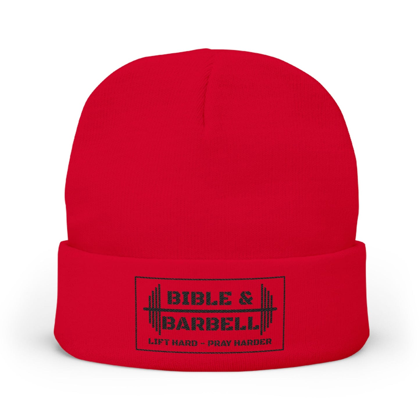Bible & Barbell Knit Beanie