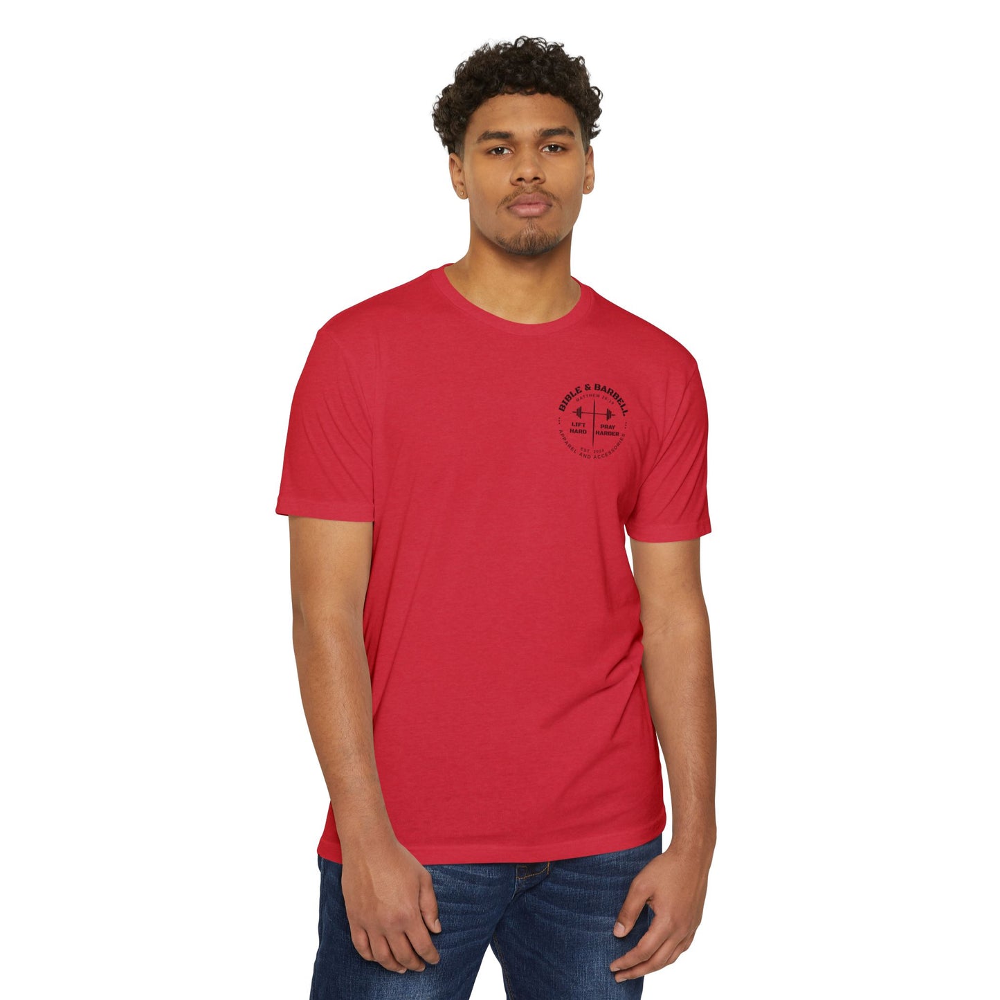 Lift Hard Pray Harder Unisex T-Shirt, Motivational Gym Tee