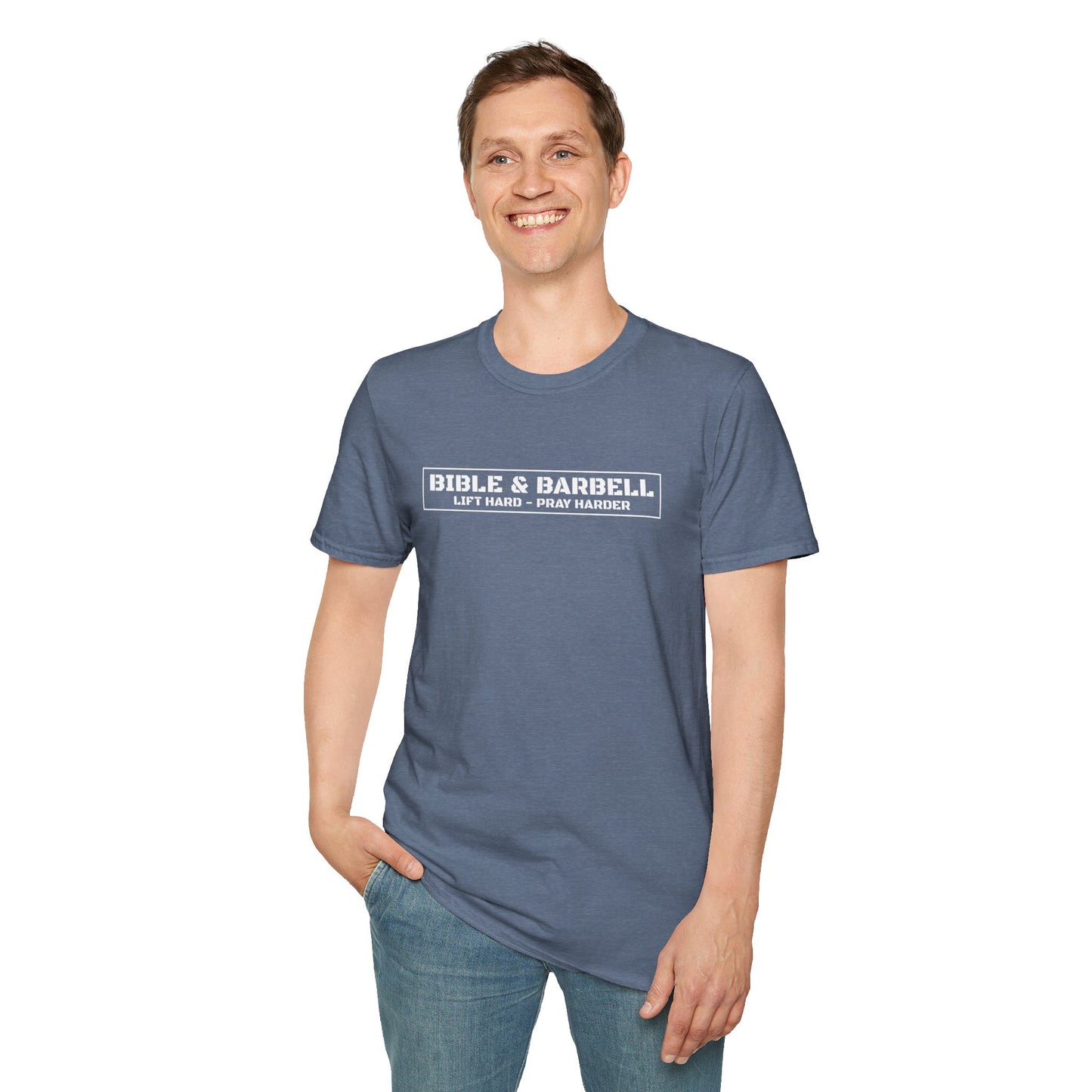 Bible & Barbell Logo Unisex Softstyle T-Shirt