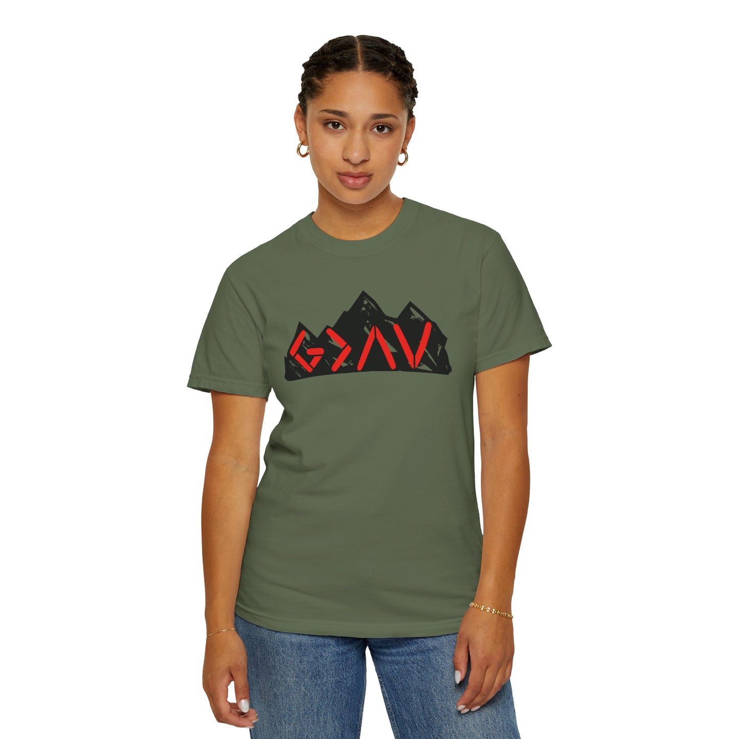 God Is Greater Than The Highs and Lows Mountain Graphic Unisex T-Shirt