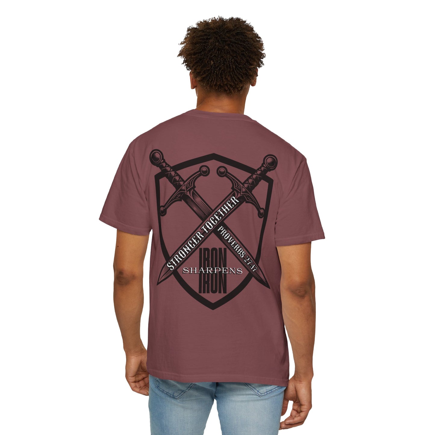 Iron Sharpens Iron Proverbs 27:17 T-Shirt