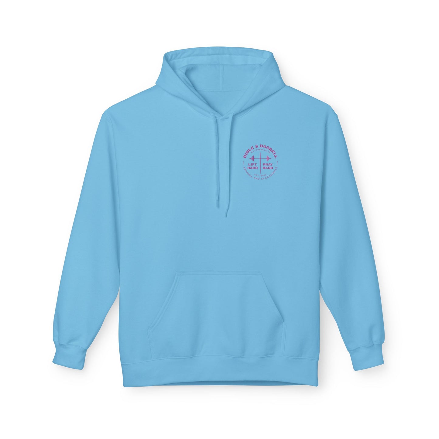Bible & Barbell Pink Logo Hoodie