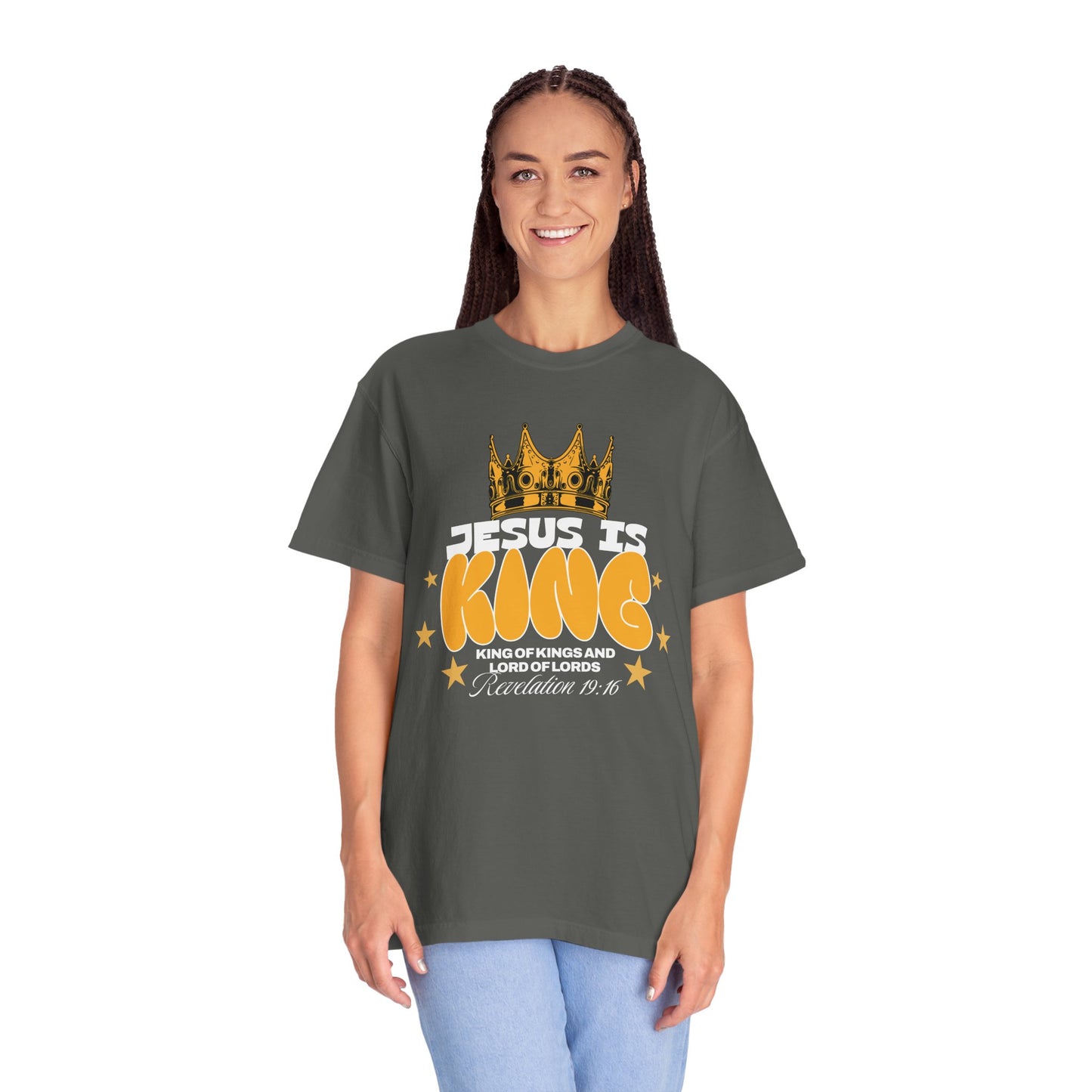 Jesus Is King Garment-Dyed Unisex T-shirt