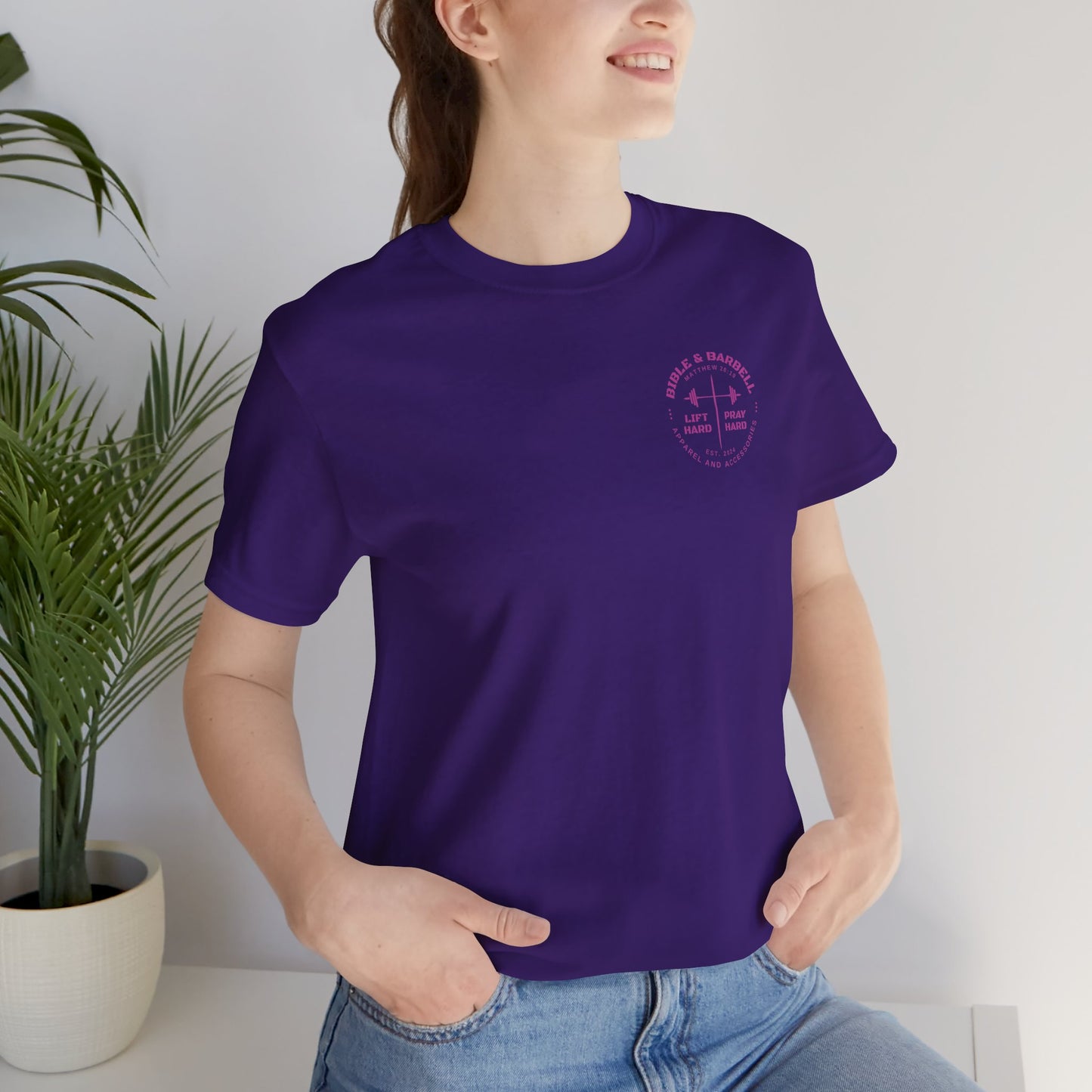 Women's Pink Circle Logo T-Shirt