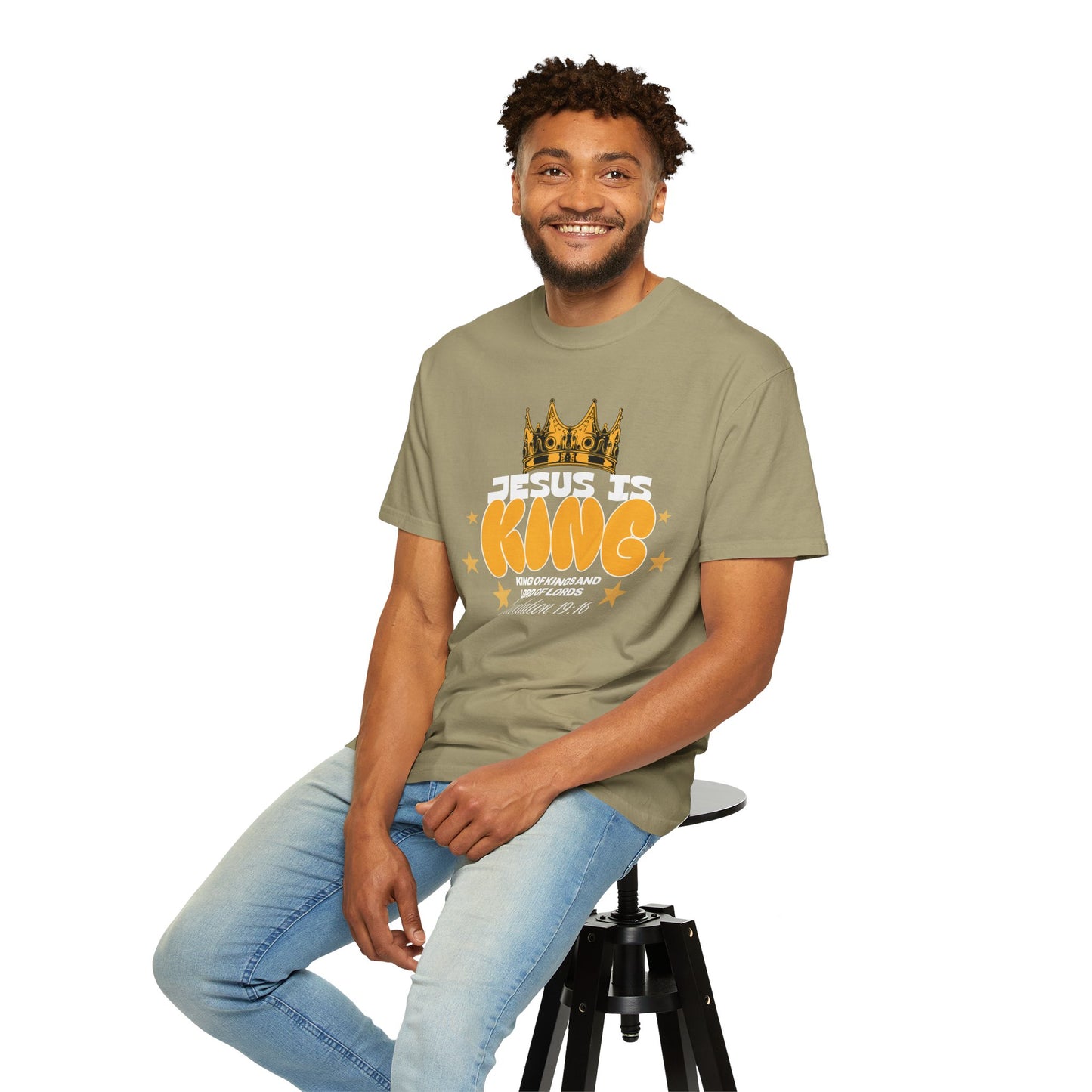 Jesus Is King Garment-Dyed Unisex T-shirt