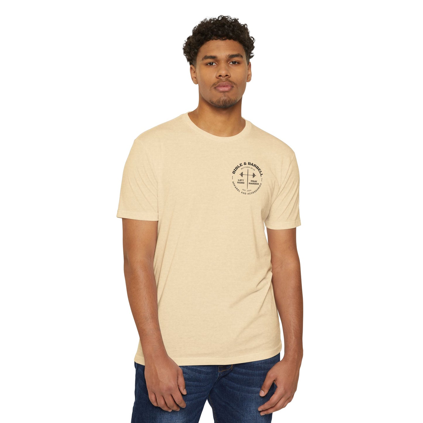 Strong & Courageous Lion Graphic T-Shirt, Joshua 1:9 Motivational Tee, Unisex Shirt, Strength Apparel, Gift for Him, Faith-Based Clothing