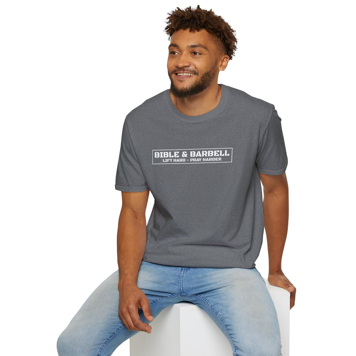 Bible & Barbell Logo Unisex Softstyle T-Shirt