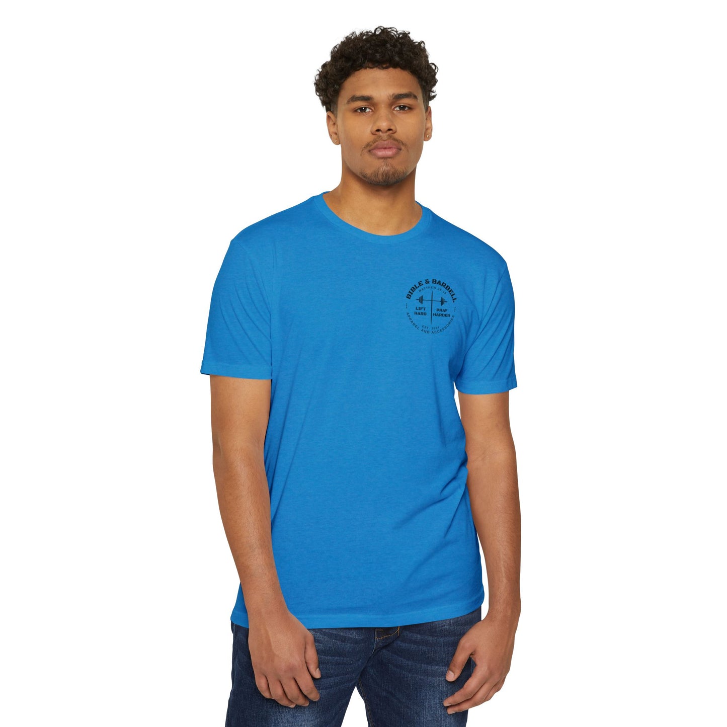 Lift Hard Pray Harder Unisex T-Shirt, Motivational Gym Tee