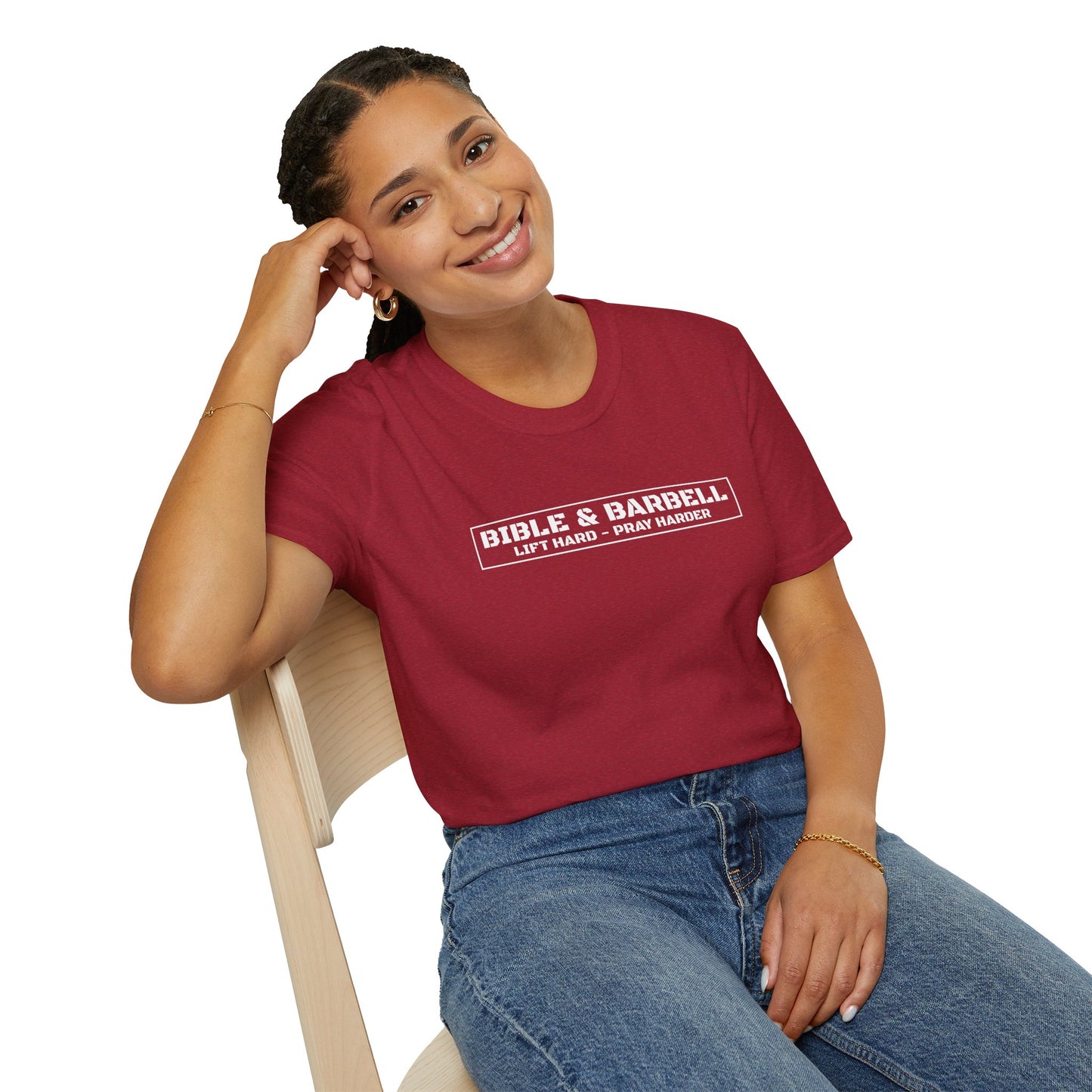 Bible & Barbell Logo Unisex Softstyle T-Shirt