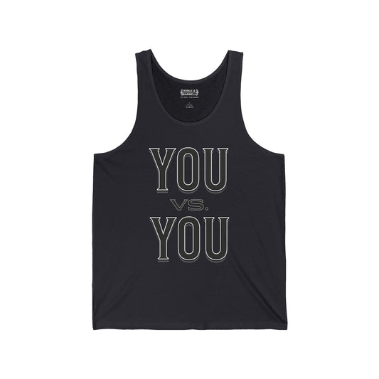 You vs. You Tank Top — Motivational Gym Tank for Self-Improvement