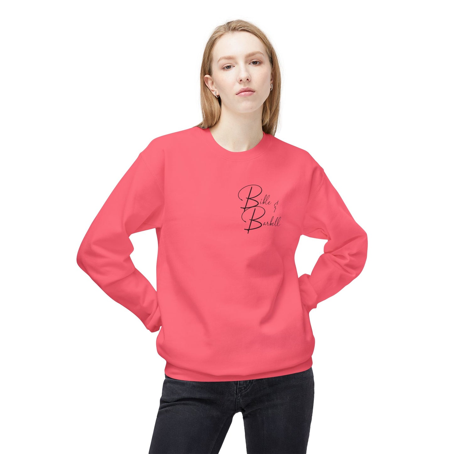 Proverbs 31:25 Empowering Women’s Crewneck Sweatshirt