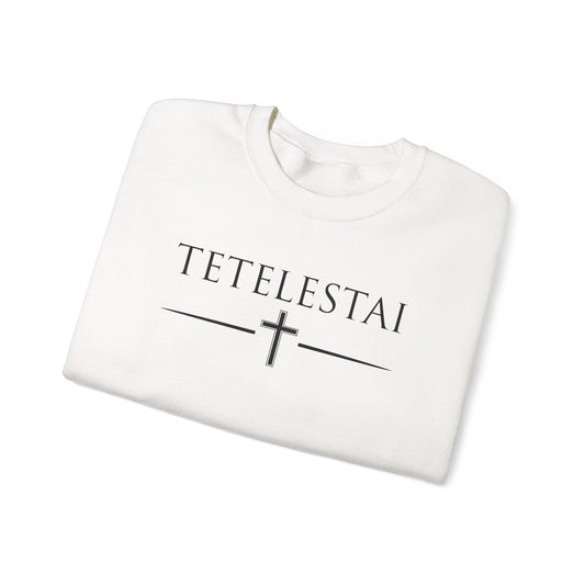 TETELESTAI - "It Is Finished" - Cross Crewneck Sweatshirt