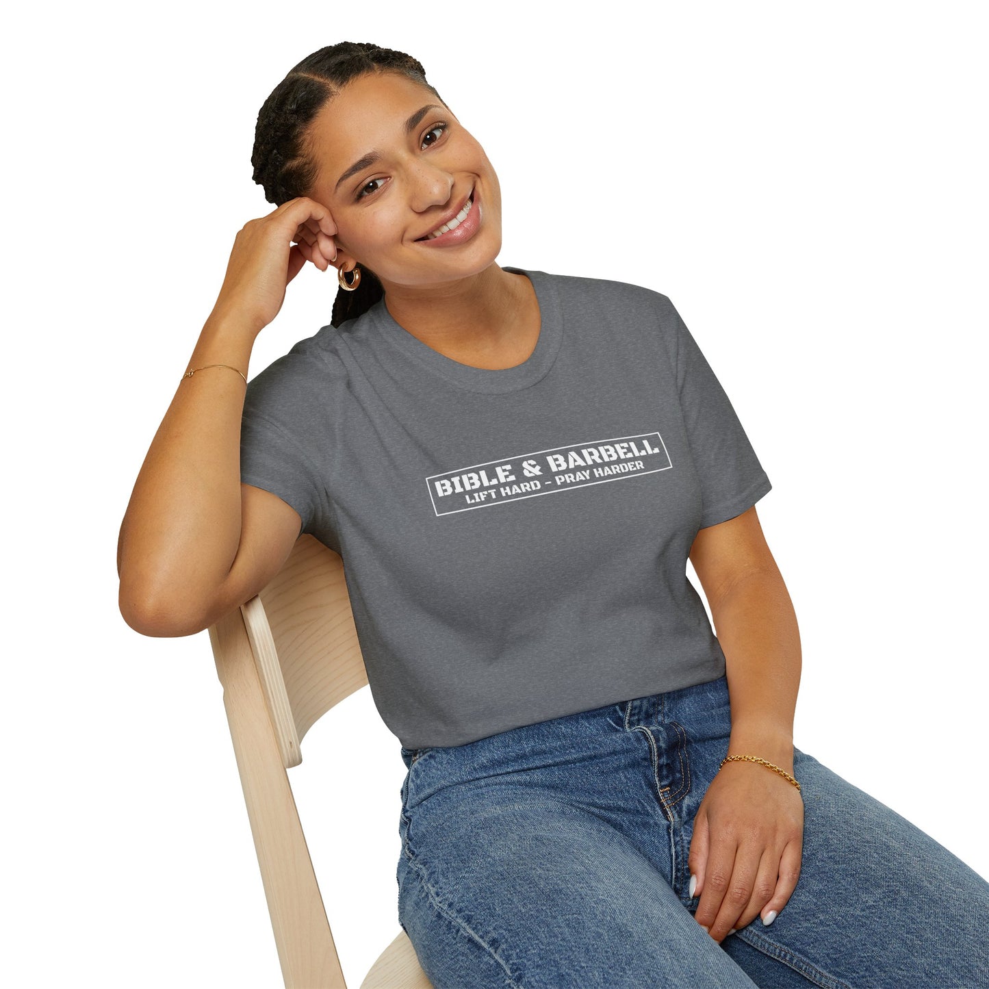 Bible & Barbell Logo Unisex Softstyle T-Shirt