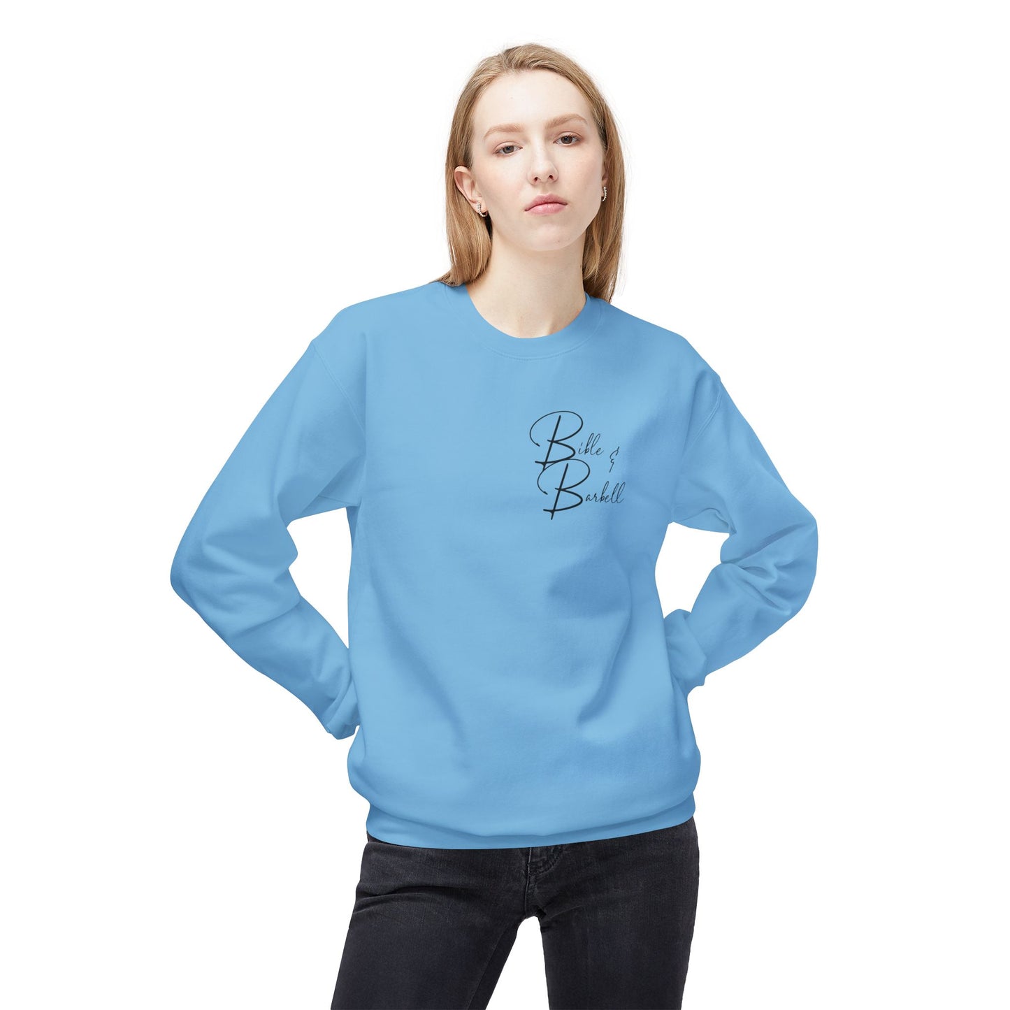 Proverbs 31:25 Empowering Women’s Crewneck Sweatshirt