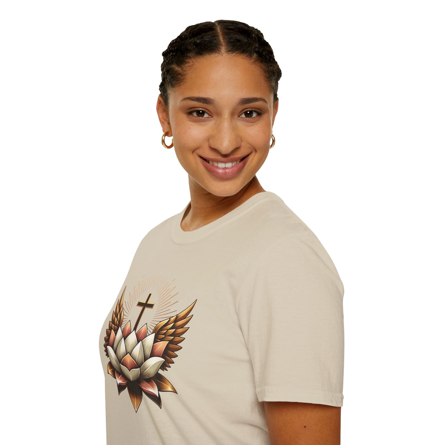 Faith-Inspired Lotus Design Women's T-Shirt