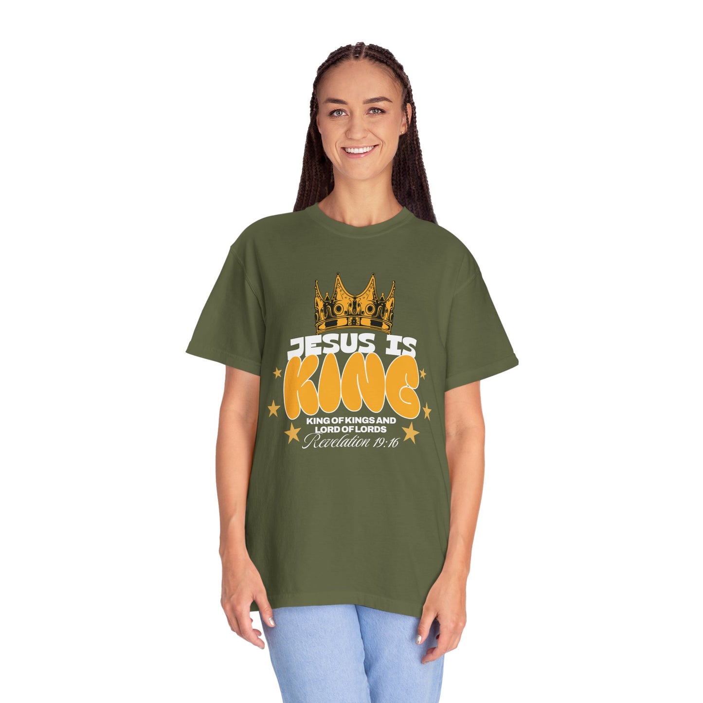 Jesus Is King Garment-Dyed Unisex T-shirt