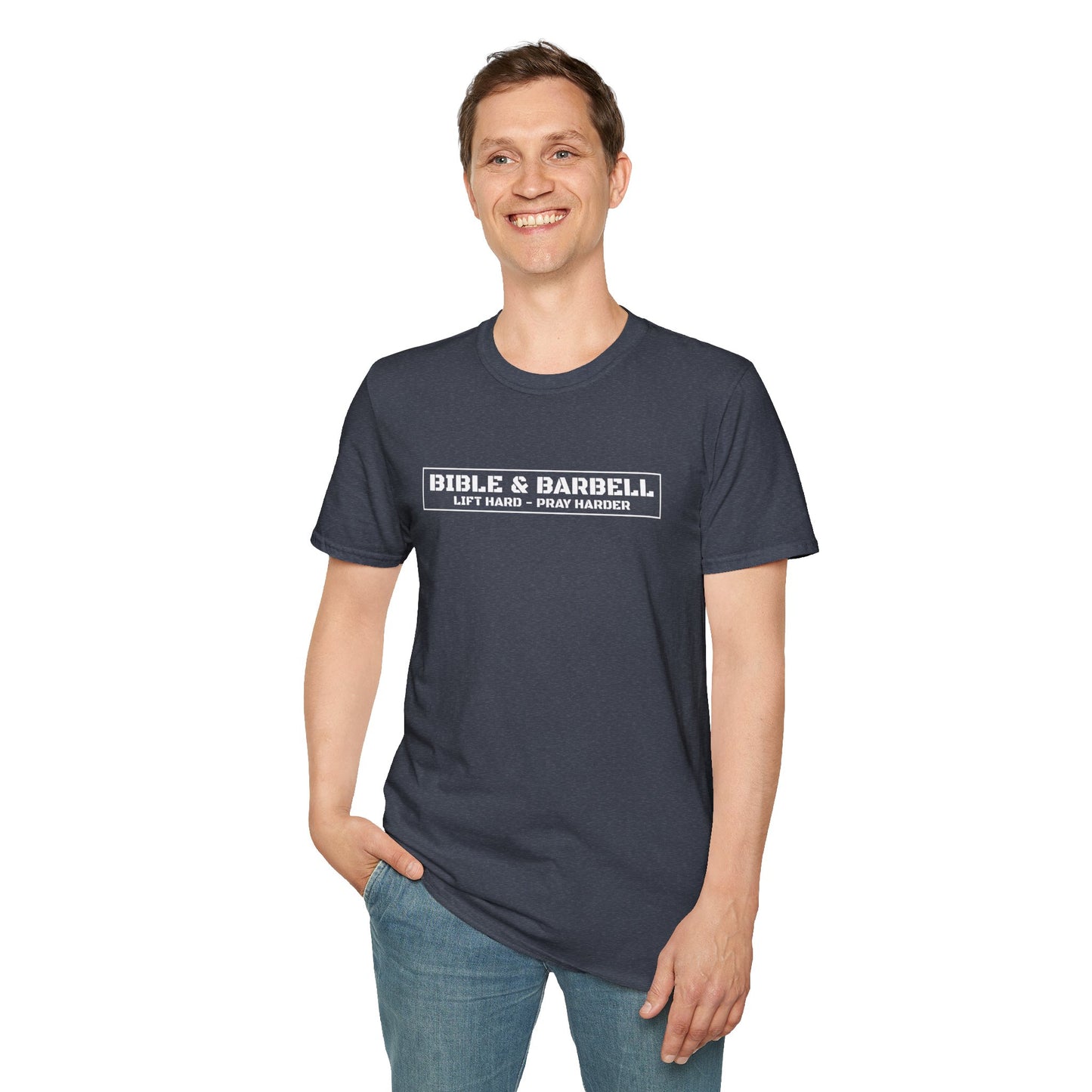 Bible & Barbell Logo Unisex Softstyle T-Shirt