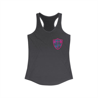 Yes, I lift like a girl - try to keep up - Women's Ideal Racerback Tank