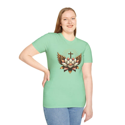 Faith-Inspired Lotus Design Women's T-Shirt