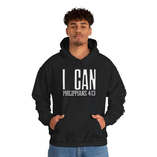 "I Can - Philippians 4:13" Hooded Sweatshirt