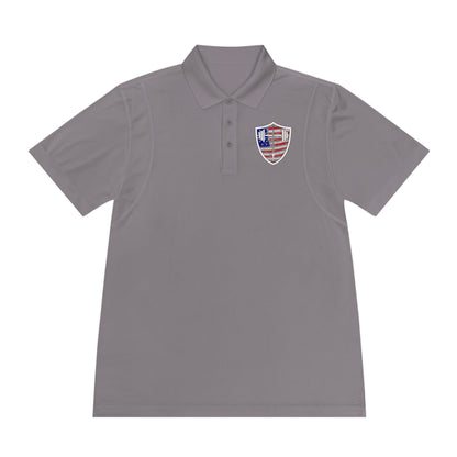 Men's Bible & Barbell Patriotic Logo Polo Shirt