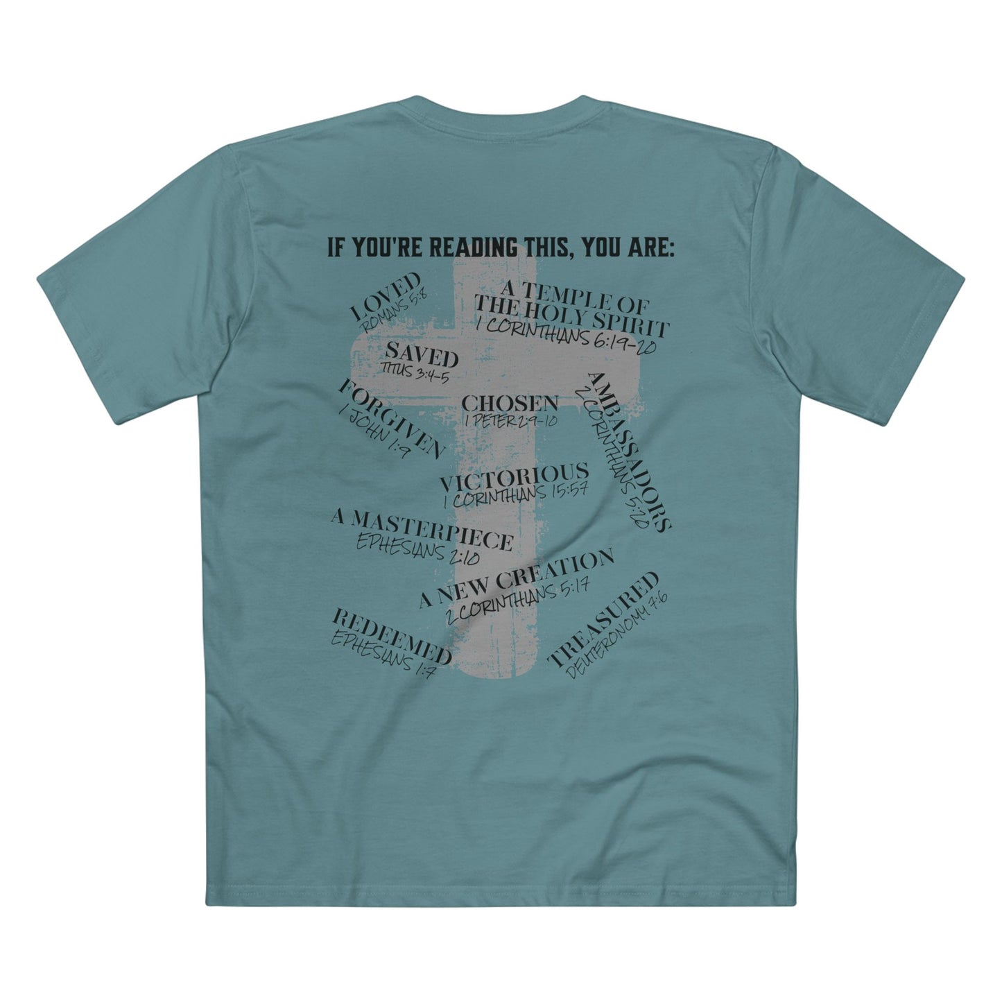 Affirmations Christian Cross Tee — Inspirational Scripture Design