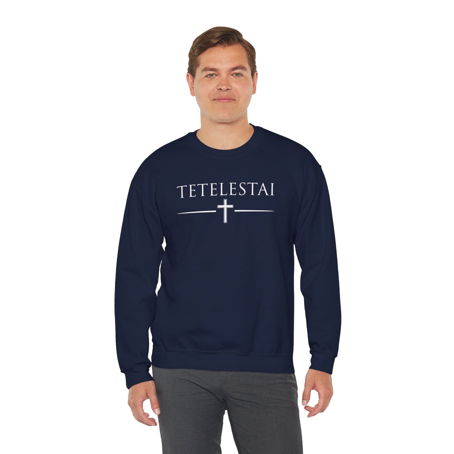 TETELESTAI - "It Is Finished" - Cross Crewneck Sweatshirt