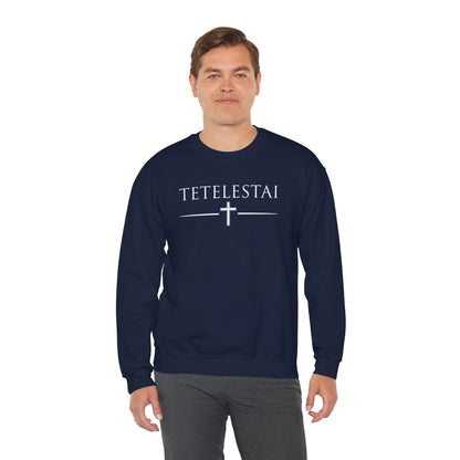 TETELESTAI - "It Is Finished" - Cross Crewneck Sweatshirt