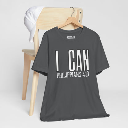 I Can - Philippians 4:13 Unisex Short Sleeve Tee