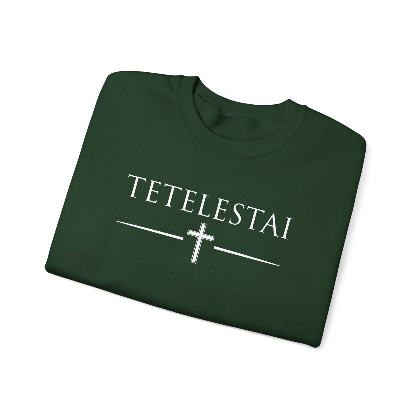 TETELESTAI - "It Is Finished" - Cross Crewneck Sweatshirt