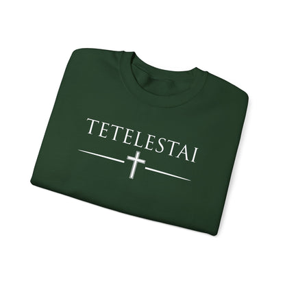 TETELESTAI - "It Is Finished" - Cross Crewneck Sweatshirt
