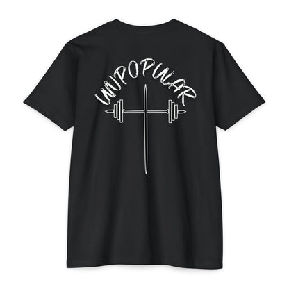 "UNPOPULAR" Unisex Fitness T-Shirt: Empower Your Workout, Gym Apparel, Casual Wear, Training Gear, Gift for Fitness Enthusiasts.