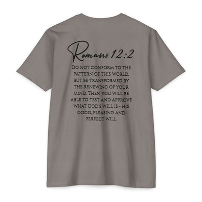 Inspirational Romans 12:2 Unisex T-Shirt, Faith-Based Apparel, Scripture Shirt