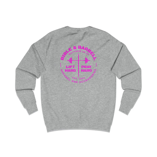 Bible & Barbell Crewneck Sweatshirt - Faith & Fitness Sweatshirt, Unisex Gym Apparel, Christian Workout Gear, Motivational Fitness Clothing, Spiritual