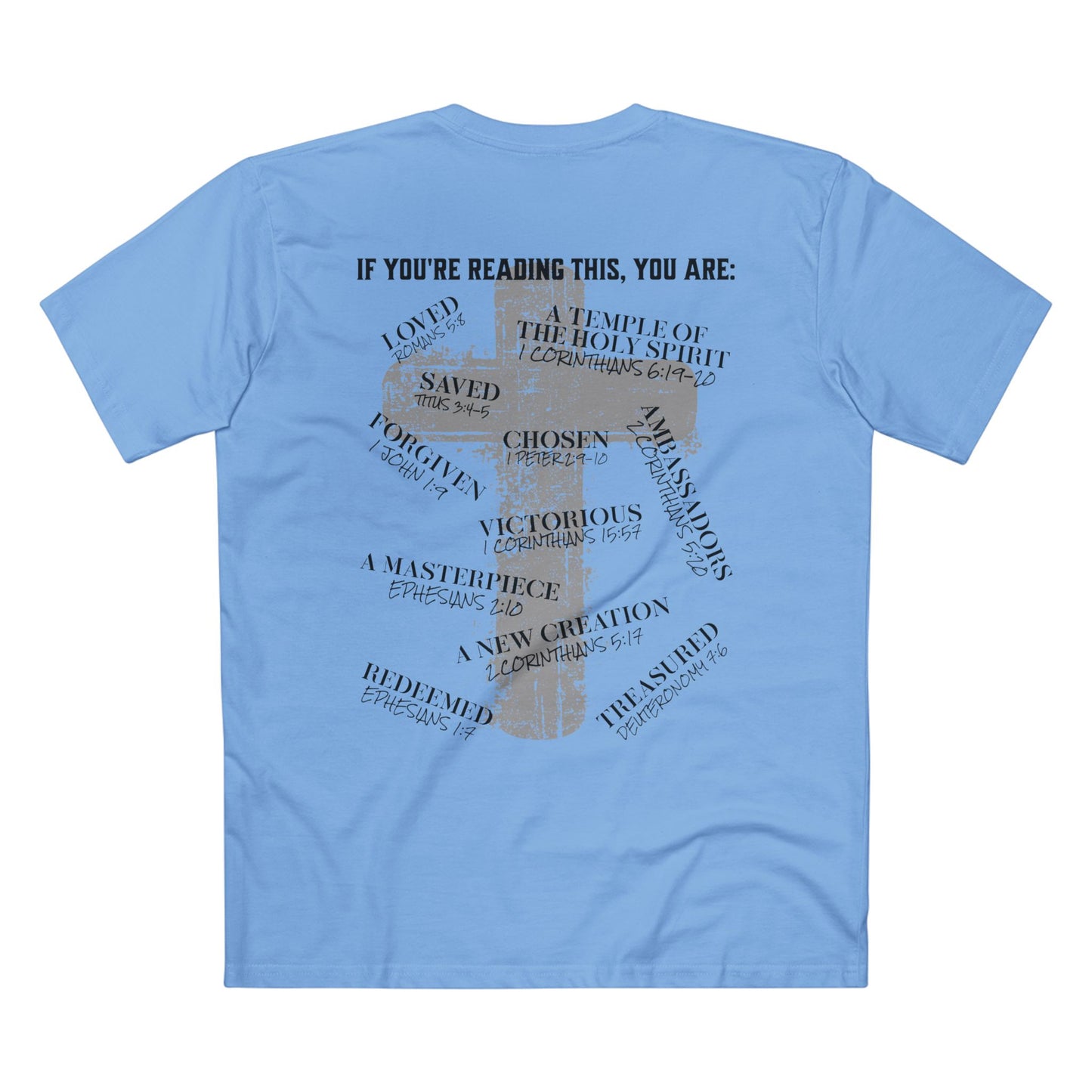 Affirmations Christian Cross Tee — Inspirational Scripture Design