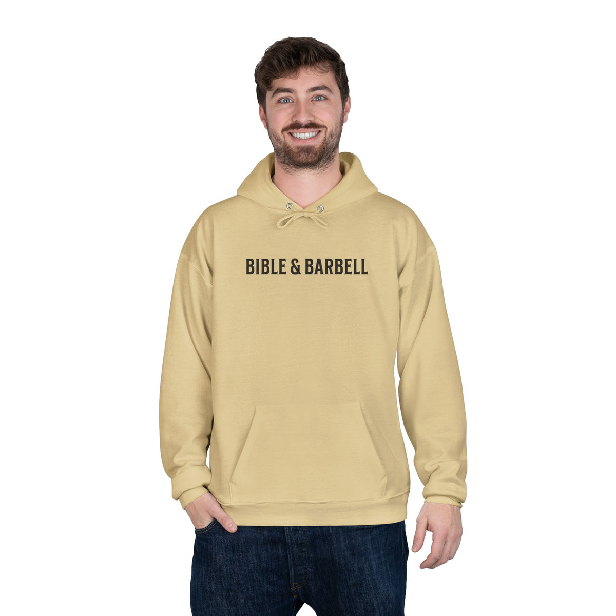 Lift Hard Pray Harder Hoodie — Bible & Barbell Faith Workout Pullover