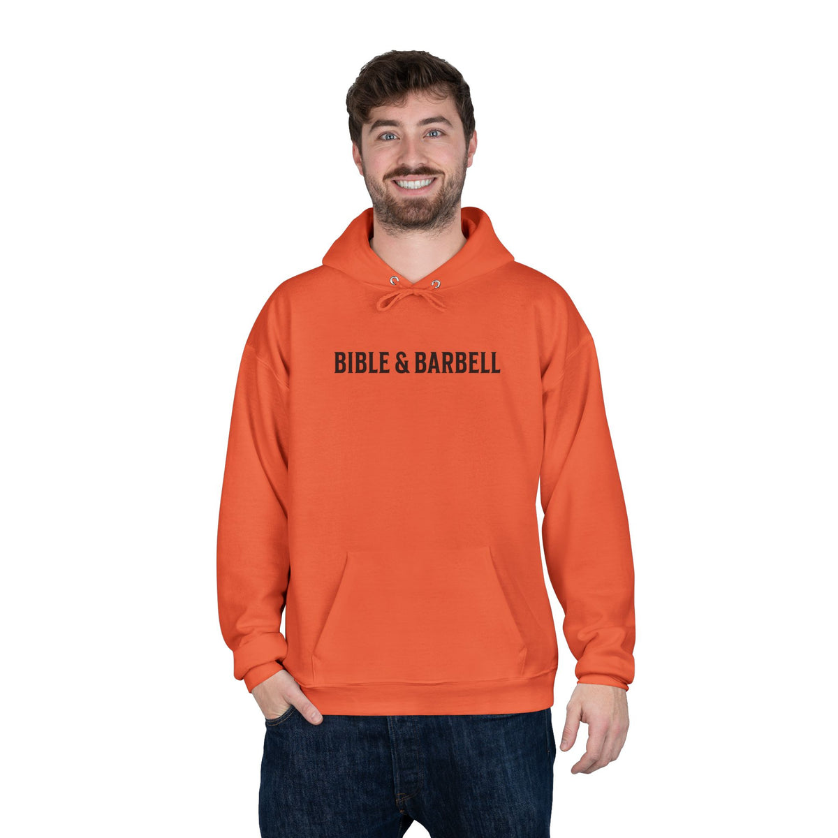 Lift Hard Pray Harder Hoodie — Bible & Barbell Faith Workout Pullover