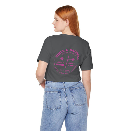 Women's Pink Circle Logo T-Shirt