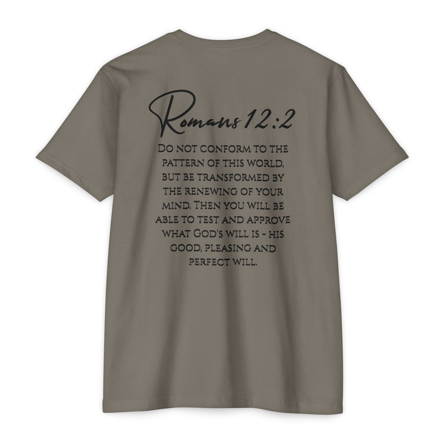 Inspirational Romans 12:2 Unisex T-Shirt, Faith-Based Apparel, Scripture Shirt