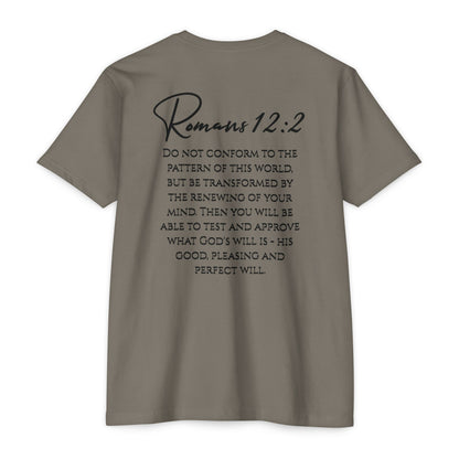 Inspirational Romans 12:2 Unisex T-Shirt, Faith-Based Apparel, Scripture Shirt
